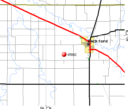 Rockford, OH (45882) map