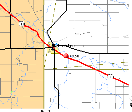 Willshire, OH (45898) map