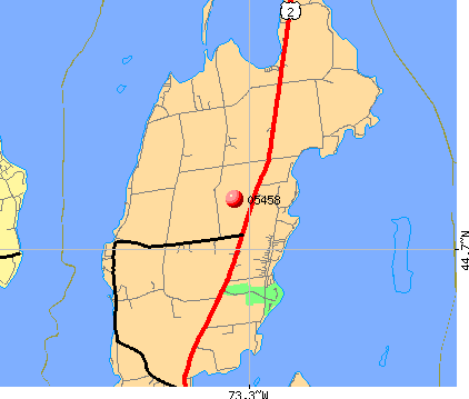 Grand Isle, VT (05458) map