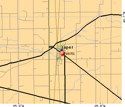 Lapel, IN (46051) map