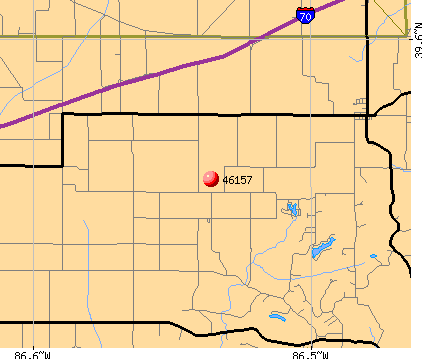 Monrovia, IN (46157) map