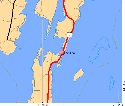 North Hero, VT (05474) map