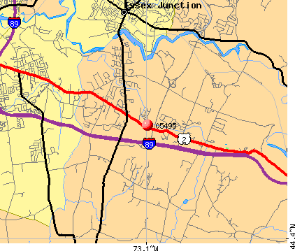 Williston, VT (05495) map