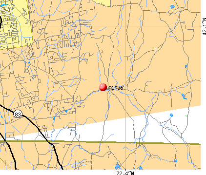 Hampden, MA (01036) map