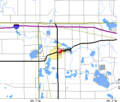 Orland, IN (46776) map