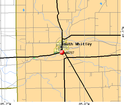 South Whitley, IN (46787) map