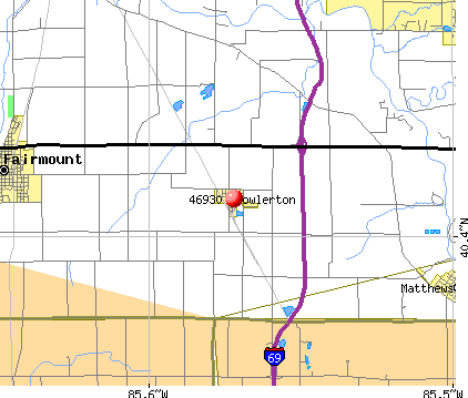Fowlerton, IN (46930) map