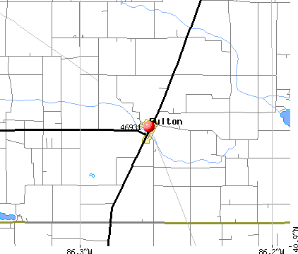 Fulton, IN (46931) map