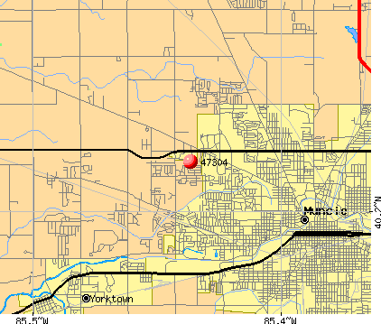 Muncie Indiana Zip Code Map - United States Map