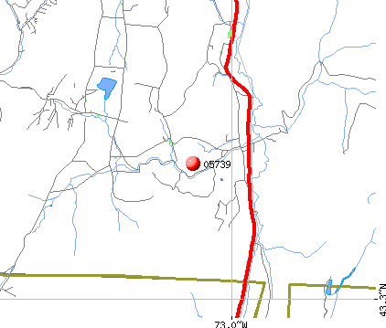 Danby, VT (05739) map