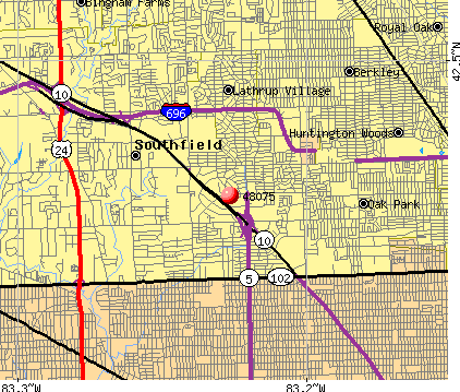Free city map of southfield