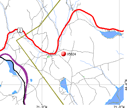 Concord, VT (05824) map