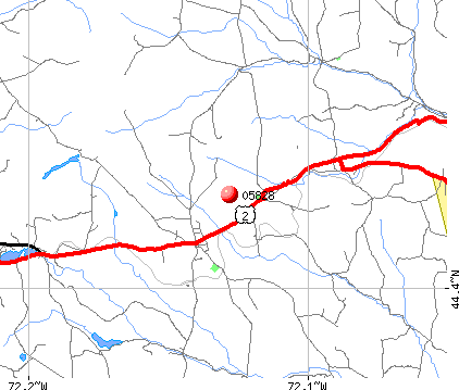 Danville, VT (05828) map