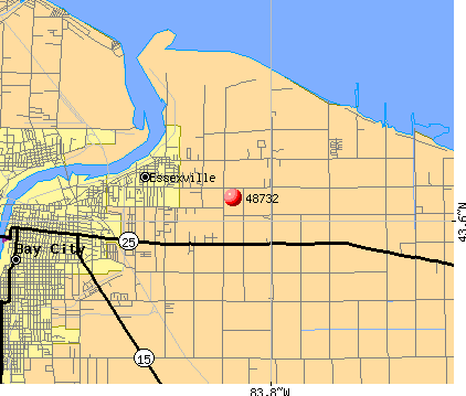 Essexville, MI (48732) map
