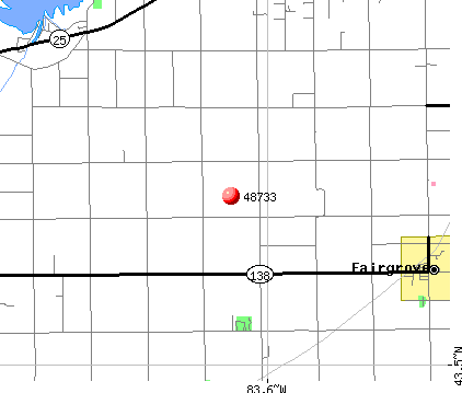 Fairgrove, MI (48733) map