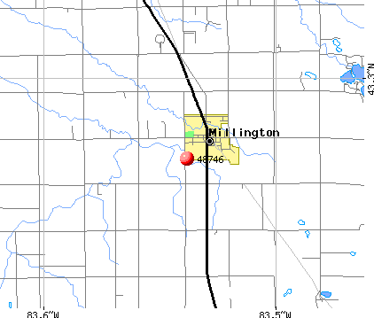 Millington, MI (48746) map