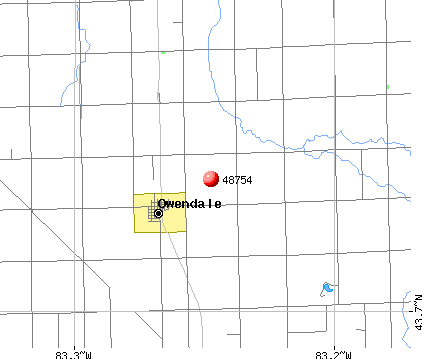 Owendale, MI (48754) map