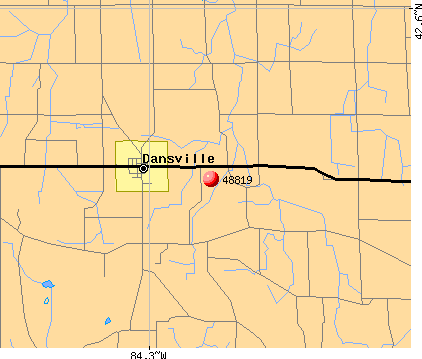 Dansville, MI (48819) map
