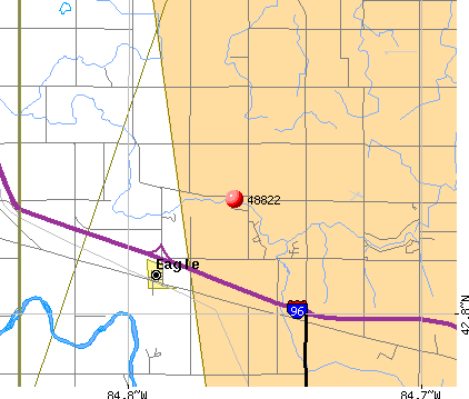 Eagle, MI (48822) map