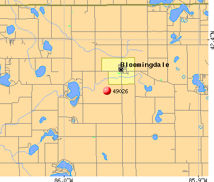Bloomingdale, MI (49026) map