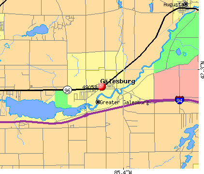 Galesburg, MI (49053) map