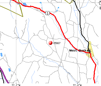 Sutton, VT (05867) map