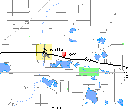 Vandalia, MI (49095) map