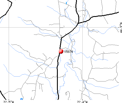 Westfield, VT (05874) map