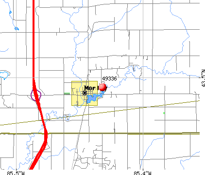 Morley, MI (49336) map
