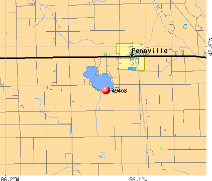 Fennville, MI (49408) map