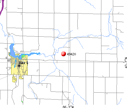 Hart, MI (49420) map