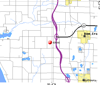 New Era, MI (49446) map