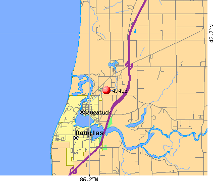 Saugatuck, MI (49453) map. Nearest zip codes: 49406, 49434, 49408, 49423, 