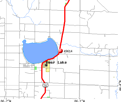 Bear Lake, MI (49614) map
