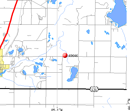 Kalkaska, MI (49646) map