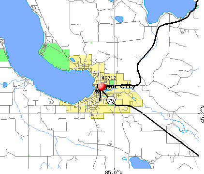Boyne City, MI (49712) map