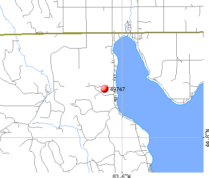 Hubbard Lake, MI (49747) map
