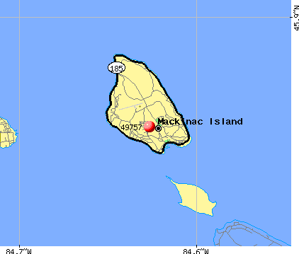 Mackinac Island, MI (49757) map