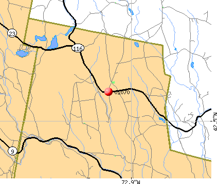 Plainfield, MA (01070) map