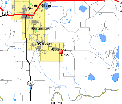 Gaastra, MI (49927) map