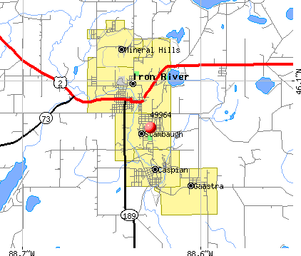 Stambaugh, MI (49964) map