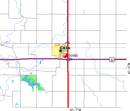 Colo, IA (50056) map