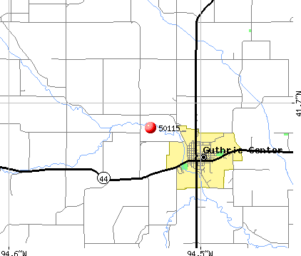 Guthrie Center, IA (50115) map