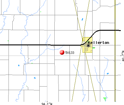 Kellerton, IA (50133) map