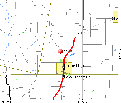 Lineville, IA (50147) map