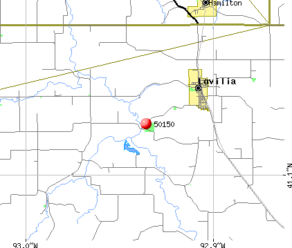 Lovilia, IA (50150) map