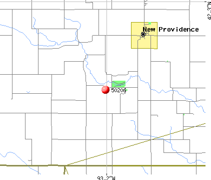 New Providence, IA (50206) map