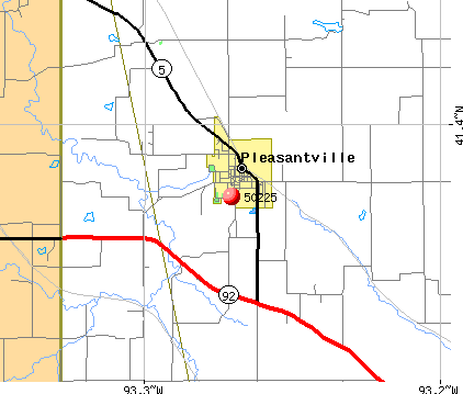 Pleasantville, IA (50225) map