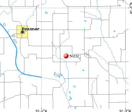 Reasnor, IA (50232) map