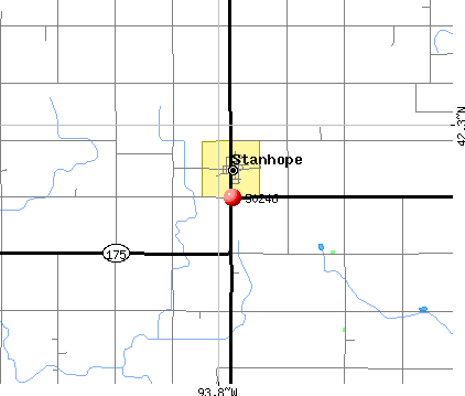 Stanhope, IA (50246) map
